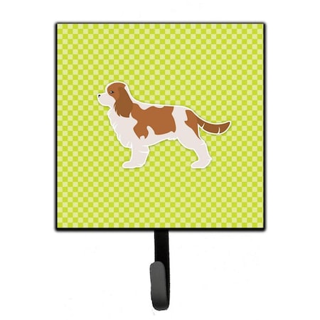 Jensendistributionservices Cavalier King Charles Spaniel Checkerboard Green Leash or Key Holder MI1715016